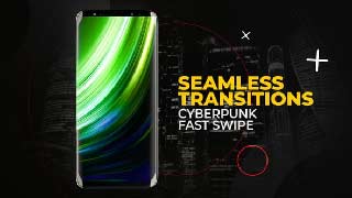Vertical Cyberpunk Fast Swipe Transitions After Effects