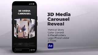 3D Media Carousel Reveal for After Effects-58296168