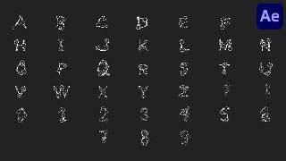 Hand Drawn Animated Alphabet for After Effects-58309611