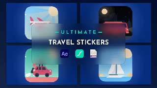 Travel Stickers Animation-58322564