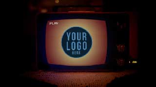 Old TV Vintage VCR Logo Opener-58345326