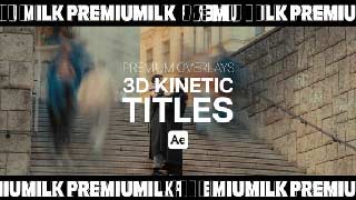 Premium Overlays 3D Kinetic Titles Dynamic Motion Graphics Pack-58356666