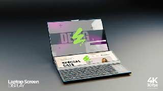 Modern Laptop Screen Mockup-58370996
