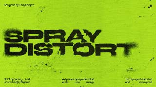 Spray Distort Typography-58388416