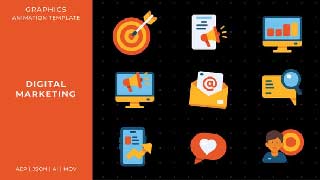 Digital Marketing Animated Graphics After Effects Template-58416092