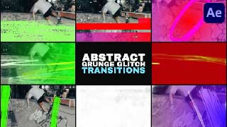 Abstract Grunge Glitch Seamless Transitions After Effects-58440108
