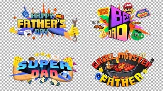 Father’s Day Promo Titles Elements-58444169