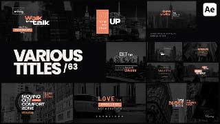 Various Titles 63-58797073