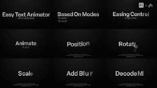 Text Animator Custom Easing Effects with Easy Controls for Unique Title Animations-58843011