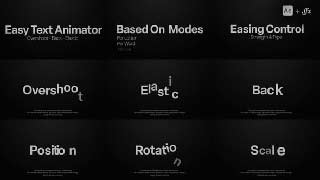 Text Animator Overshoot Elastic Bounce Effects with Easy Controls for Custom Title Animations-58843035