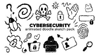 Cybersecurity-Animated Doodle Sketch Pack-59093672