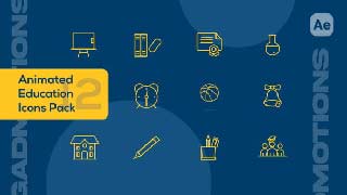 Outline Education Animated Icon Pack-59097213