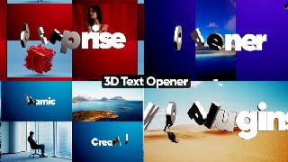 3D Text Promo Opener-59107789