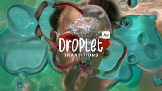Droplet Fluid Splash Transitions with Realistic Organic Reveals-59108102