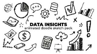 Data Insights-Animated Doodle Sketch Pack-59108467