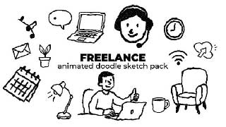 Freelance-Animated Doodle Sketch Pack-59109496