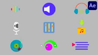 Music And Audio Icons Pack for After Effects-59156682