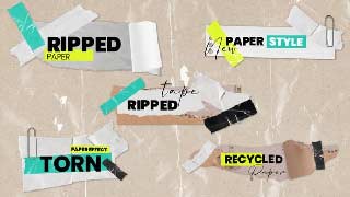 Torn Crumple Paper Tapes Titles Lowerthirds 2-59174037