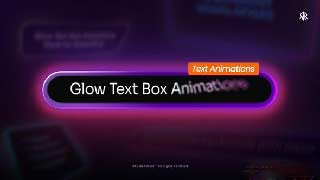 Glow Text Box Animations-61396579