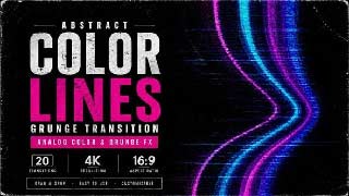 Abstract Color Lines Grunge Transition Analog Color Grunge FX-61565354