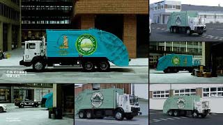 Landscaping Garbage Truck-61672459