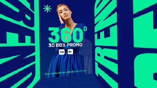 3D Cube Walkthrough Opener for After Effects Premiere Pro 360 Box Promo-60798645