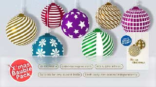 Christmas Bauble Template with Merry Christmas Vertical Animated Greeting Card-60649572