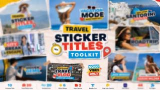 Travel Sticker Titles Toolkit for After Effects Vacation Vlog Graphics-64247674