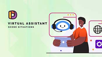 Virtual assistant-Scene Situations-34664993