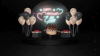 Neon Birthday Wishes-34666472