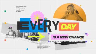 Ripped Typographic Intro