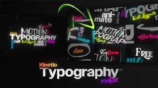 Kinetic Typography Maker 3D Procedural Text Animation Engine for Custom Layouts No-Keyframes-61385043