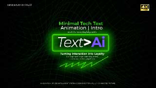 Minimal Tech Text Animation Intro-61555176