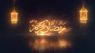 Particles Ramadan Kareem Logo Reveal-61756063