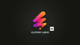 Glitchy Logo Reveal Modern Digital Intro for After Effects-61125624