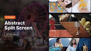 Abstract Split Screen 5 Frames-61127221