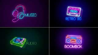 Neon Sign V8-Music Element