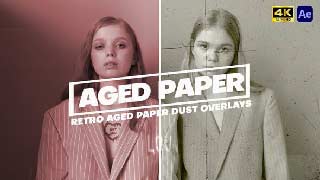 Retro Aged Paper Dust Overlays Pack 11 AE-61540029