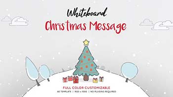 Whiteboard Christmas Message-34752773