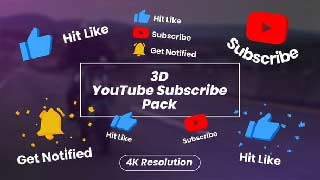 3D YouTube Subscribe Pack-31859048
