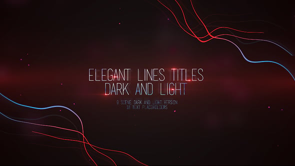 Elegant Lines Titles Dark and Light