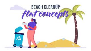 Beach cleanup-Flat Concept-33189198