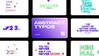 Abstract Typo 03 for After Effects-43752475