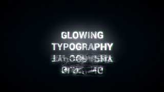 Glowing Typography-21656366
