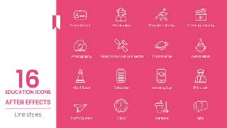 Education Line Icons pack-44198921