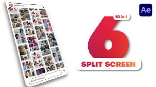 Vertical Multiscreen-6 Split Screen-44222418