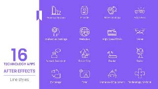 Technology Apps Line icons Pack-44258051