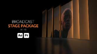 Broadcast Stage Package-TV Studio Stage Motion Graphics Package-44285761