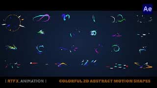 Colorful 2D Abstract Shape Animations-44399130