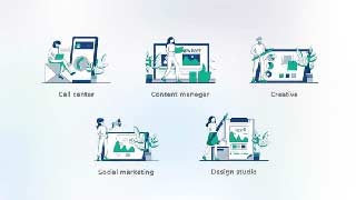 Different work-Blue Outline Concepts-44422432